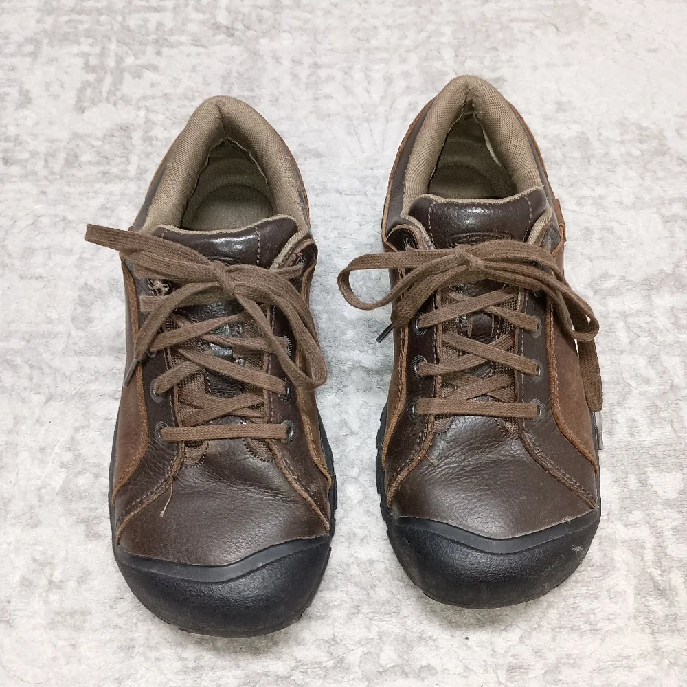 Keen Briggs Brown Hiking leather 2 tone Men's size 8.5